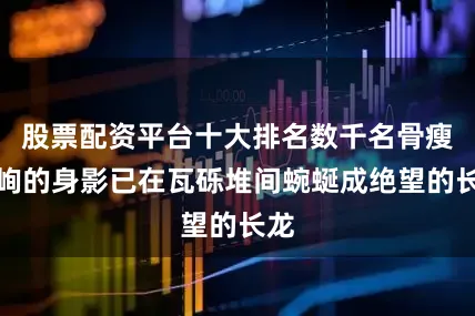 股票配资平台十大排名数千名骨瘦嶙峋的身影已在瓦砾堆间蜿蜒成绝望的长龙